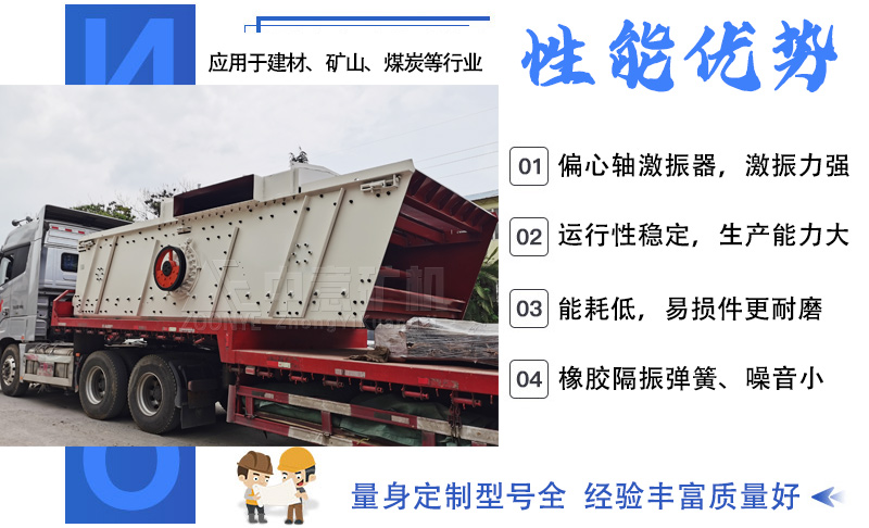 稀油润滑振动筛处理量大、性能稳定