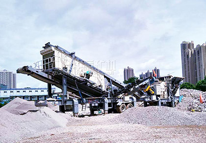 深圳时处理200吨建筑垃圾回收再生利用项目现场